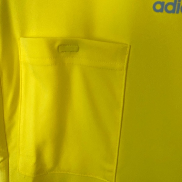 adidas Referee Men Jersey Bright Yellow Size Small new - Picture 5 of 7